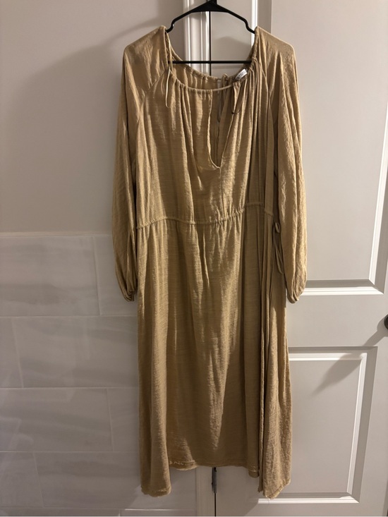 Zara Dresses & Skirts - ZARA Beige Dress with Side Tie